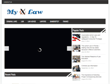 Tablet Screenshot of myxlaw.com